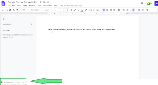 How to convert Google Docs format to Microsoft Word, PDF, and any other?
