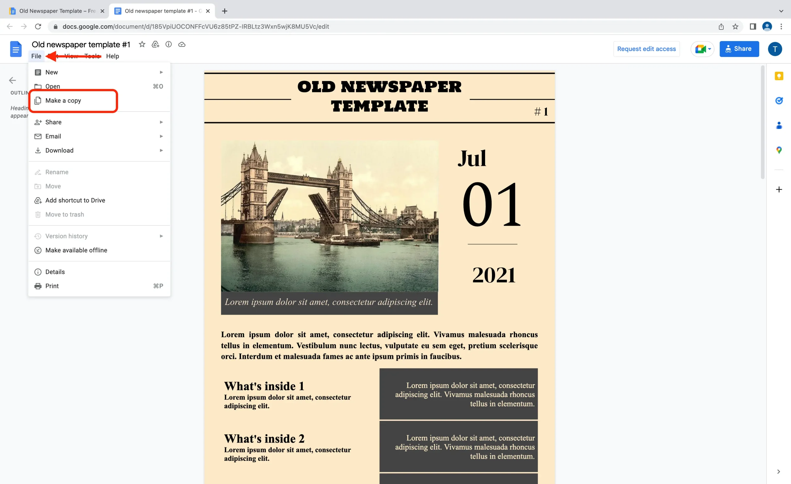 How to Use a Template in Google Docs?
