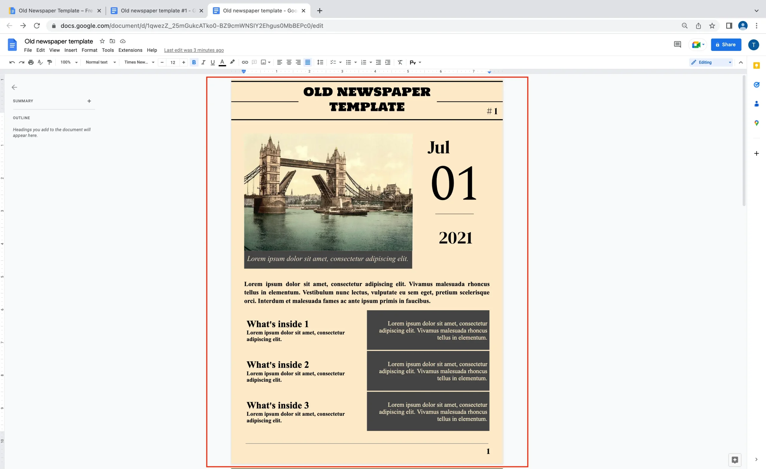 How to Use a Template in Google Docs?