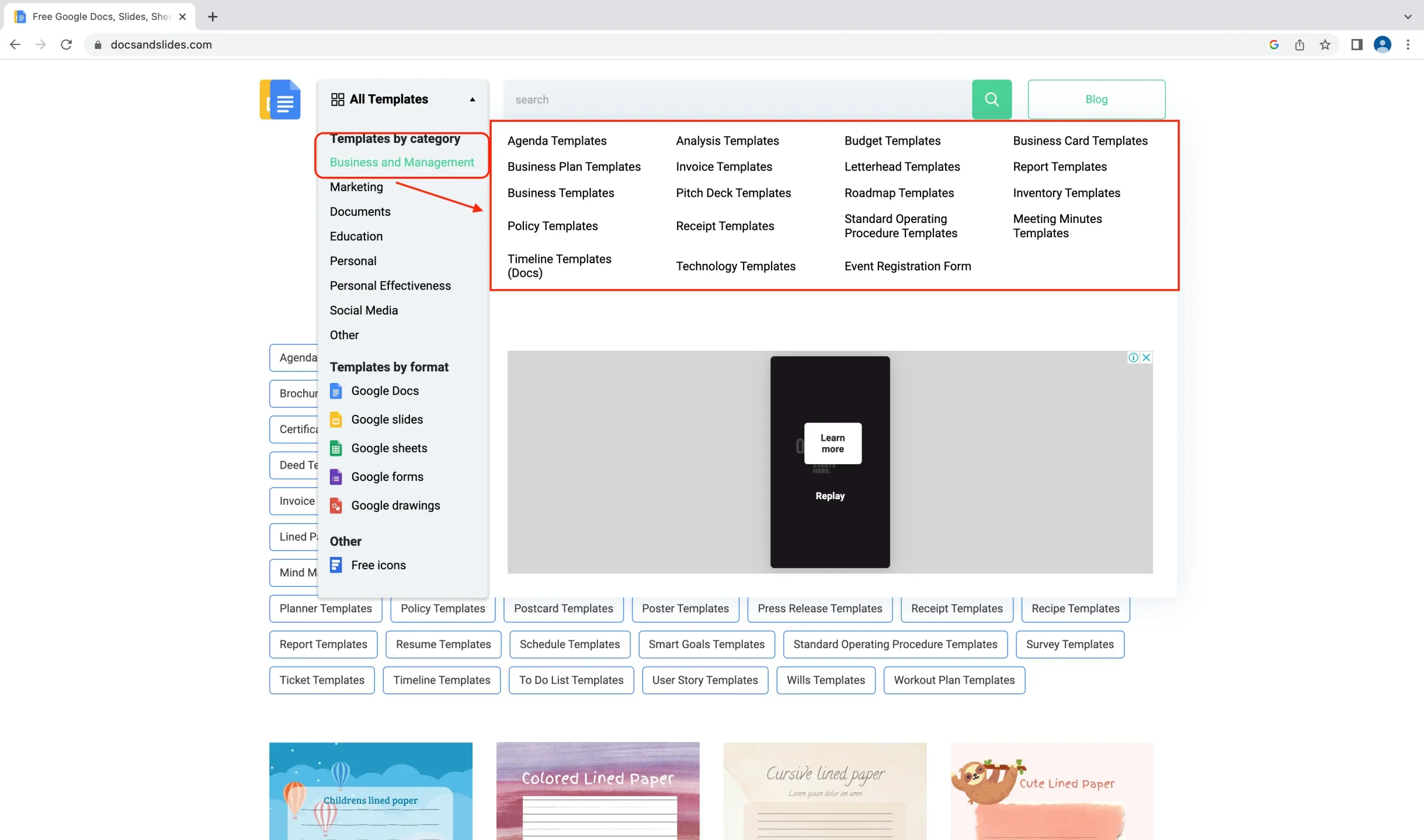 How to Use a Template in Google Docs?