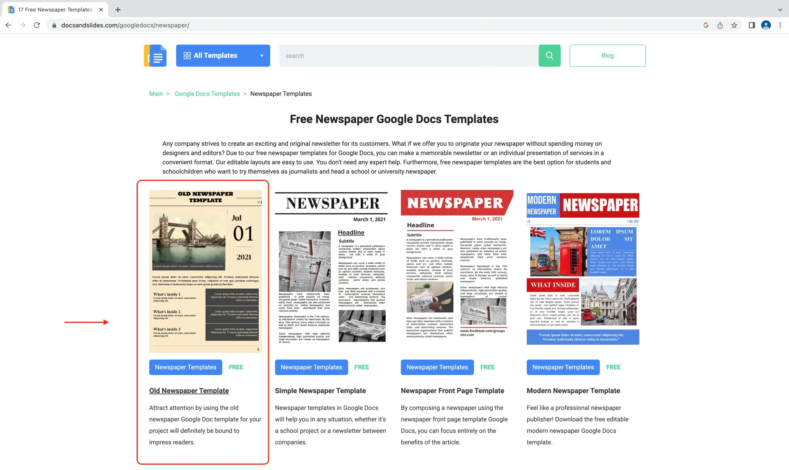 How to Use a Template in Google Docs?
